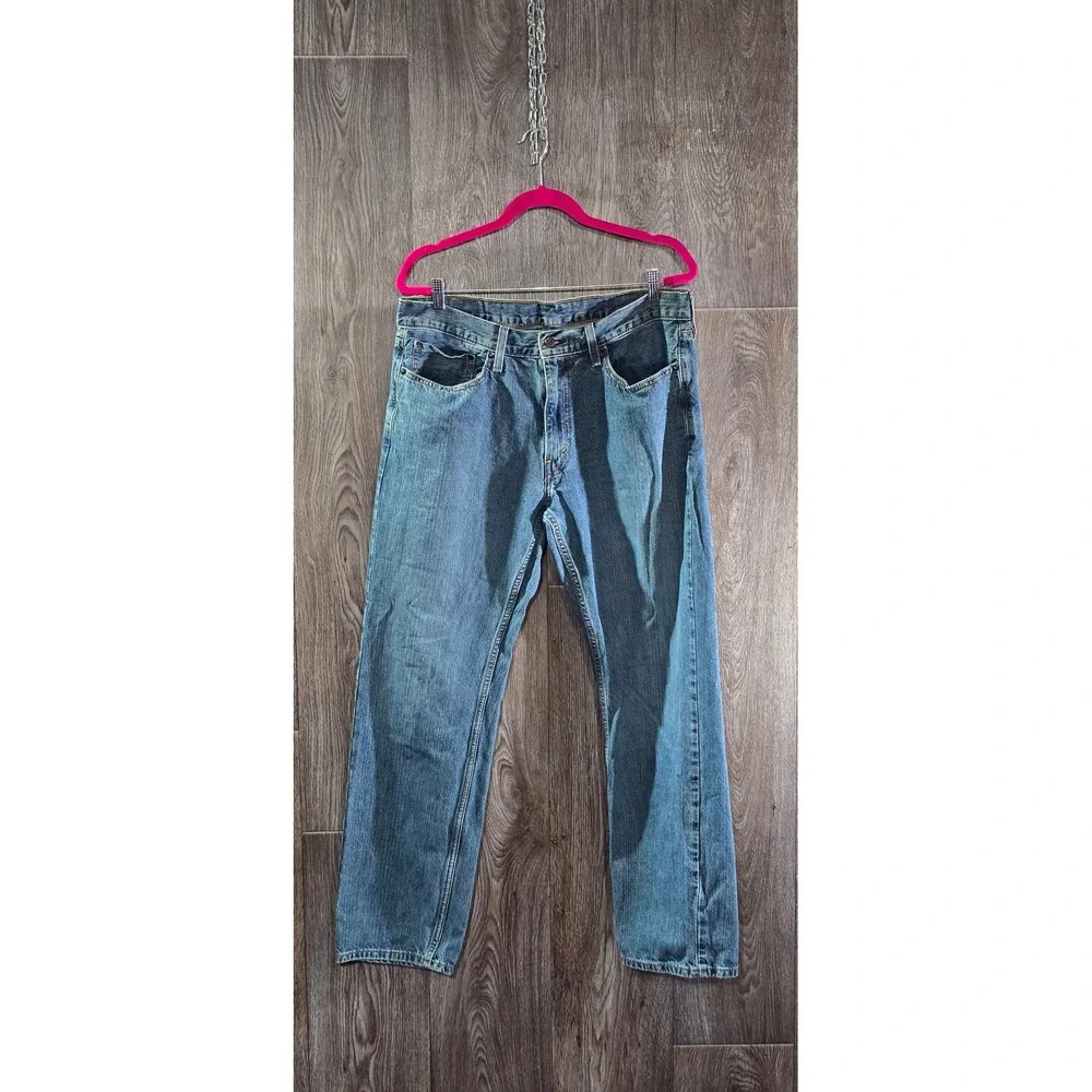 Levi's 559 Relaxed Straight Denim Blue jeans Mens Tag Sz 36x32 Measures 36x30